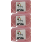 Handmade "Majestic Magnolia" Fragranced Glycerine Soap Bars 165g, 3's Gift Pack